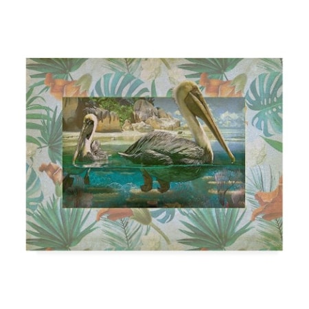 Steve Hunziker 'Pelican Paradise V' Canvas Art,14x19